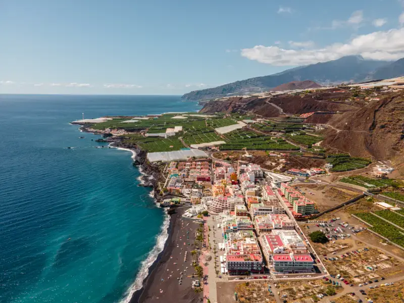Aerial View of Puerto Naos La Palma Canary Islands Spain