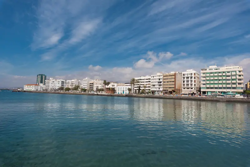 Arrecife Capital City Skyline Lanzarote Canary Islands Spain