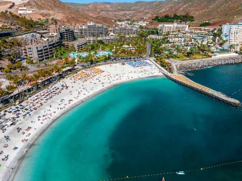 Beach and Resort of Anfi, Gran Canaria, Spain
