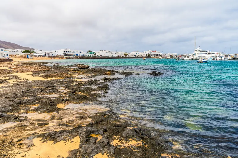 Beautiful Coast La Graciosa Island Canary Islands Spain