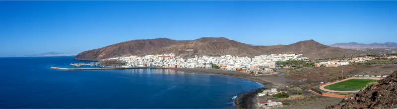 Beautiful Panoramic View Town Gran Tarajal Fuerteventura