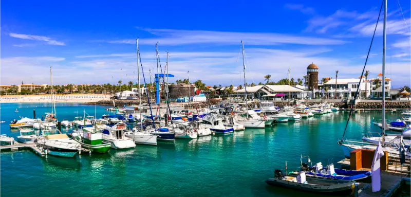 Caleta de Fuste Marine Popular Tourist Resort Canary Islands