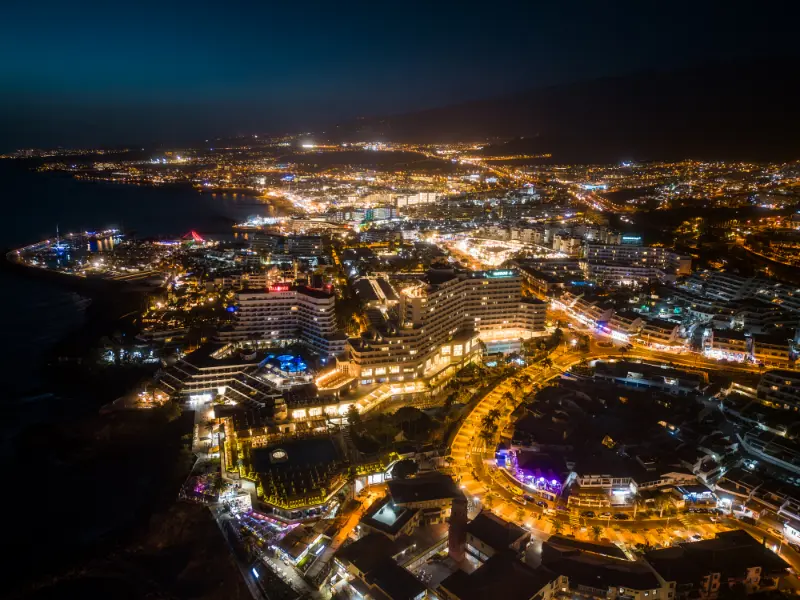 Costa Adeje at Night, Tenerife, Spain