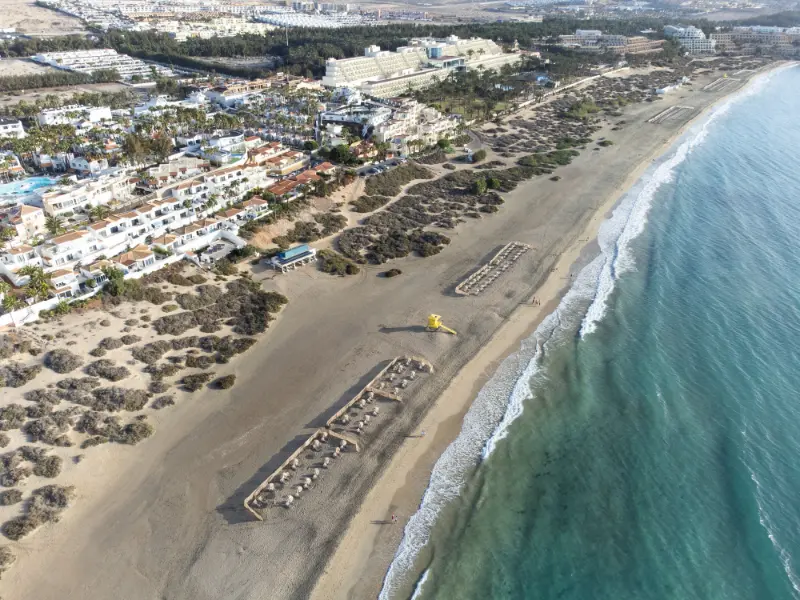 Costa Calma Bay Aerial View Fuerteventura Island