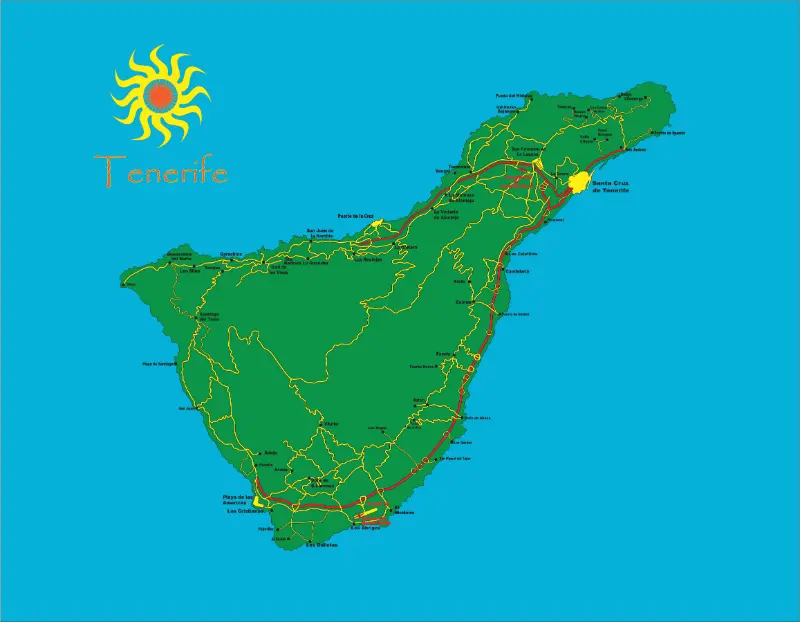 Map of Tenerife
