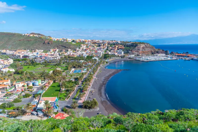 Panoramic View of San Sebastian de la Gomera Canary Islands Spain