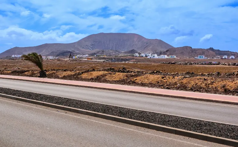 Road Landscape in Lanzarote