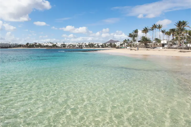 Sunny Beach Costa Teguise Lanzarote Canary Islands Spain