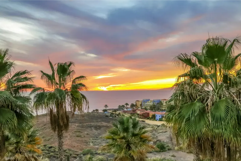 Tenerife Coast at Sunset