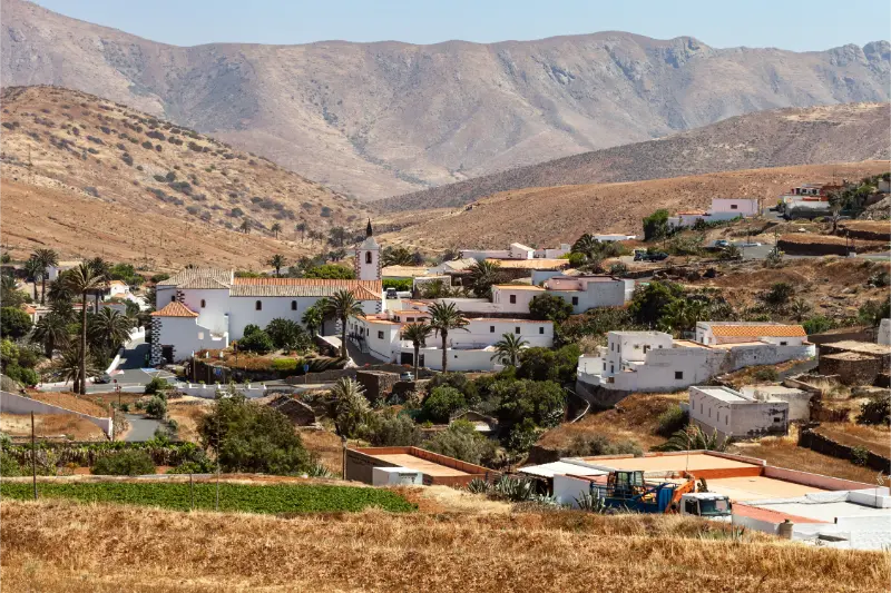 Village Mountains Betancuria Canary Islands Spain